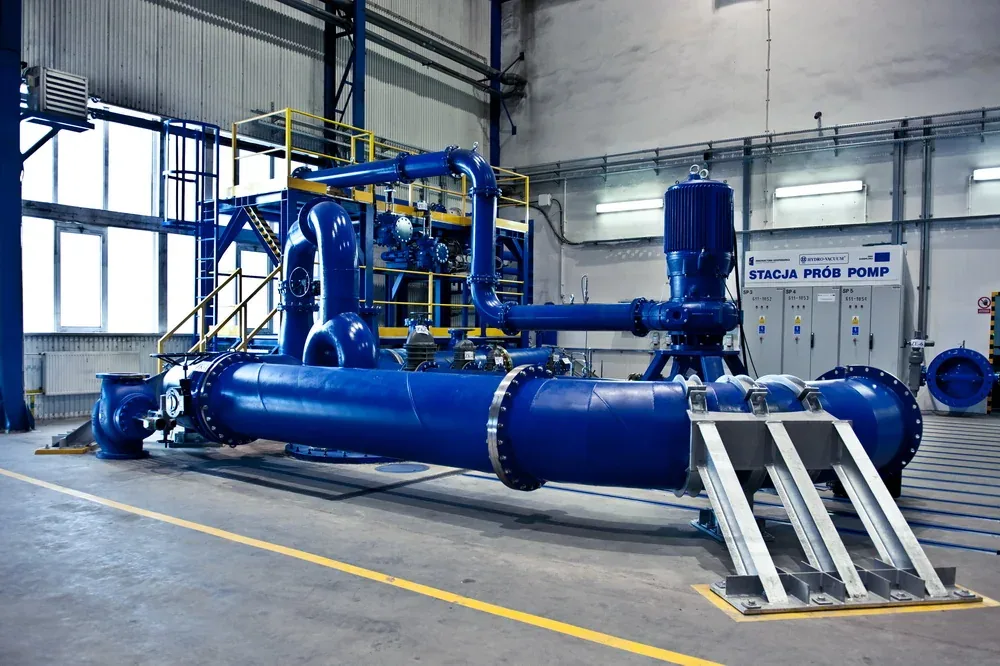 Nave de la estación de pruebas de bombas de Hydro-Vacuum S.A.
