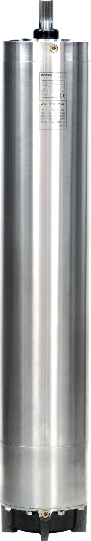 Motor sumergible WATEX WSM en acero inoxidable