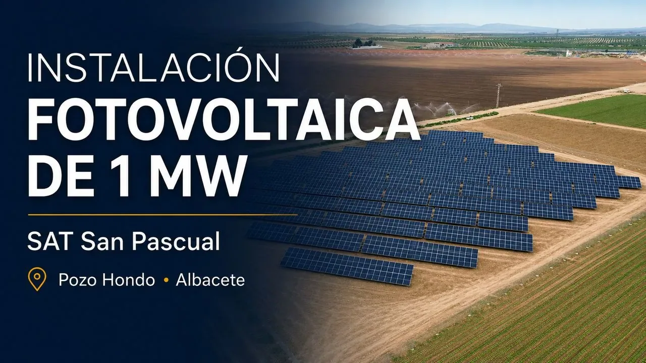 V&iacute;deo de la obra: Instalación fotovoltaica para bombeo, Pozo Hondo · Albacete