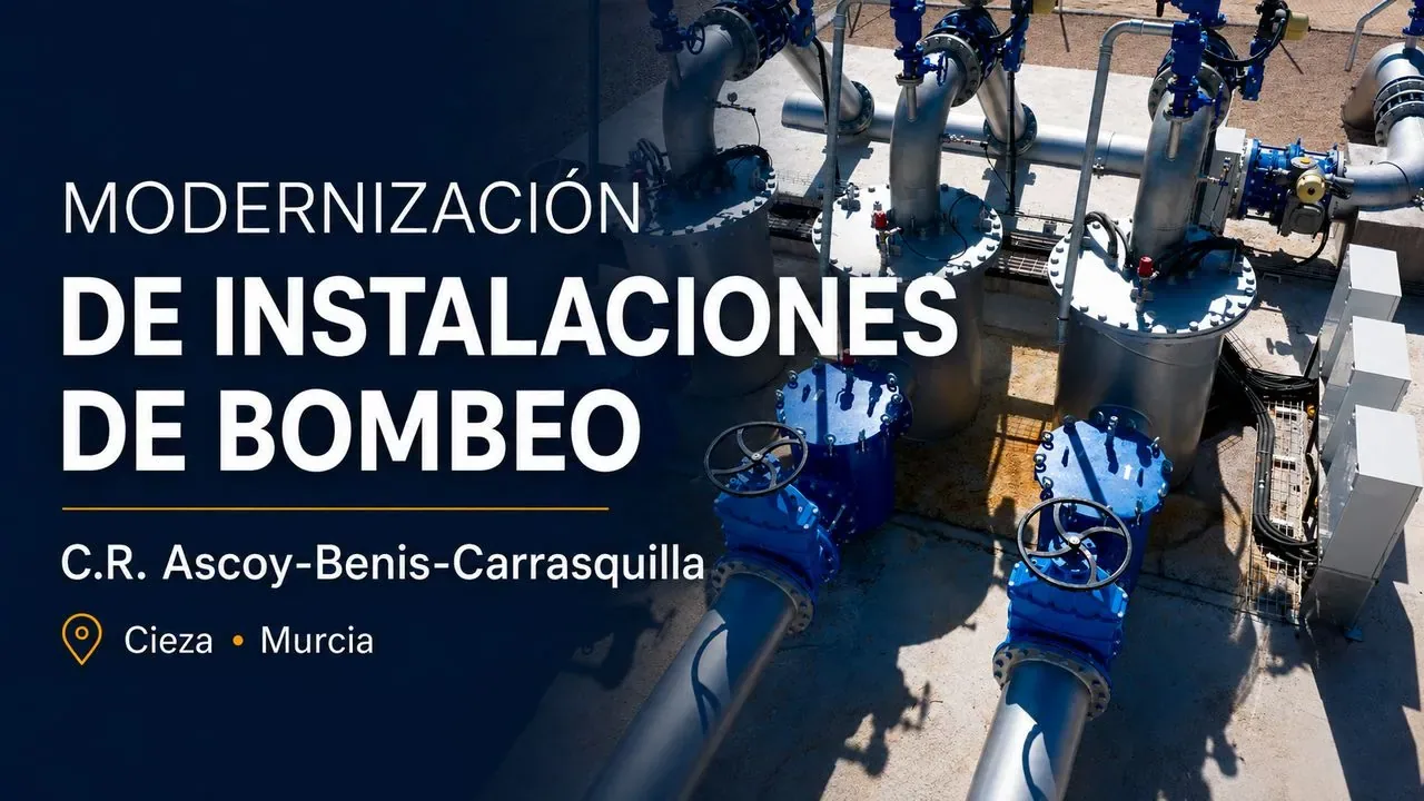 V&iacute;deo de la obra: Modernización de instalaciones de bombeo, Cieza · Murcia