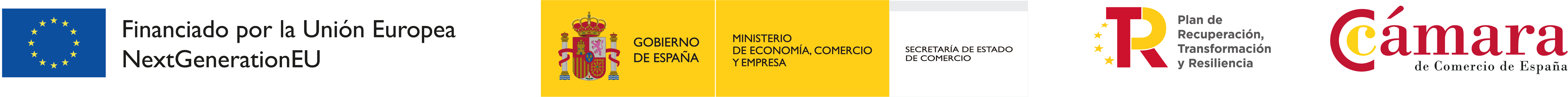 Logo UE Ministerio Plan de Recuperación Cámara de Comercio